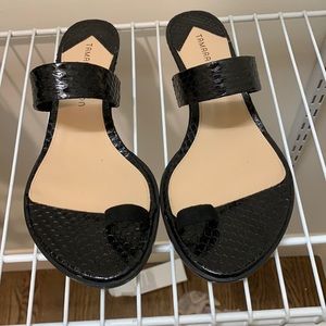 Tamara Mellon black short heels